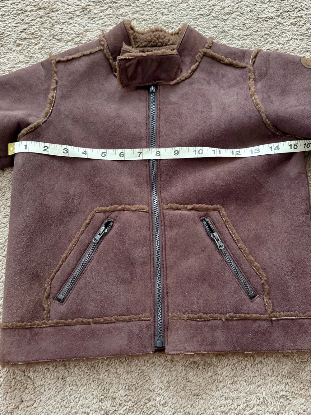 The Children’s Place 4t Boys Jacket Brown Coat With Zipper